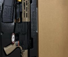 aeg m4 g&g cm16 raider l 2.0e etu gatillo electronico negra/tan