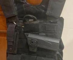 Chaleco táctico + holster + Cuchillo