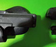 Funda linterna/laser  glock 17/19 con linterna laser+laser de regalo